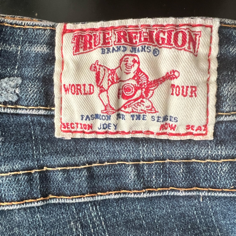 🚫SOLD🚫 Vintage True Religion Joey Low Cut Flare Jeans twisted seam - Picture 5 of 5